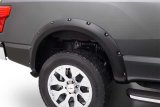 Bushwacker Pocket-Style Fender Flares 70014-02 Flares, Pocket Style, Rear, Black, Dura-Flex Thermoplastic, Nissan, Pair thumbnail 1