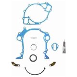 Fel-Pro Timing Cover Gaskets TCS 45279 Gasket, Cover, Cork/Rubber, Ford, Lincoln, Mercury, 429/460, V8, Kit thumbnail 1