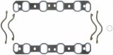 Fel-Pro Performance Intake Manifold Gasket Sets 1240 Gaskets, Intake, Composite, Printoseal, 2.12 in. x 1.50 in. Port, .060 in. Thick, Ford, 351C/351M/400, 2V, Set thumbnail 2