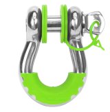 Daystar D-Ring Isolators KU70060FG Isolators, Locking Washers, Polyurethane, Fluorescent Green, 3/4 in. Shackles, Kit thumbnail 1