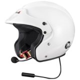 Stilo Venti Sport Plus Composite Helmets AA0132HG2T57 Helmets, Composite, White, Gloss, Snell SA2020, FIA-8859-2020, Boom Mic/Speakers, Open Face, No Graphic, Medium, Each thumbnail 2