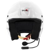 Stilo Venti Sport Plus Composite Helmets AA0132HG2T57 Helmets, Composite, White, Gloss, Snell SA2020, FIA-8859-2020, Boom Mic/Speakers, Open Face, No Graphic, Medium, Each thumbnail 3
