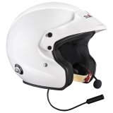 Stilo Venti Sport Plus Composite Helmets AA0132HG2T57 Helmets, Composite, White, Gloss, Snell SA2020, FIA-8859-2020, Boom Mic/Speakers, Open Face, No Graphic, Medium, Each thumbnail 5