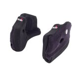 Stilo Replacement Cheek Pads YA0825MM25 Helmet Pads, ST5, 25mm, Black, Logo, Pair thumbnail 1