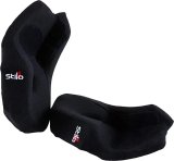 Stilo Replacement Cheek Pads YA0882MM25 Helmet Pads, VB CMR, 25mm, Black, Logo, Pair thumbnail 1