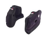 Stilo Replacement Cheek Pads YA0825MM20 Helmet Pads, ST5, 20mm, Black, Logo, Pair thumbnail 1