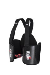 Stilo Carbon Curva Rib Protector AS0001S Vest, X-Style, Small, Fiber, Black/Natural, Adjustable, 65-84 cm Chest, Each thumbnail 2