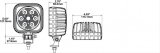 J. W. Speaker 832 LED Auxiliary Lights 1300181 Light, Work Light, LED, Flood Beam, 4 in. Square, Clear, Aluminum, 12-24 V, Each thumbnail 5