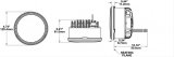 J. W. Speaker 6130 Evolution LED Headlights 549881 Headlight Assemblies, Model Evolution, LED, Clear Lens, Black Housing, Black Bezel, 12-24 V High Beam, Four 12 in. Leads, Each thumbnail 5