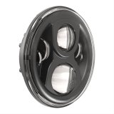 J. W. Speaker 8700 Evo 2 DOT-Compliant Dual Burn LED Headlights 554981 Headlight Assemblies, Headlights, Clear Lens, Gray Housing, Black Bezel, 12-24 V, Mounting Ring, Each thumbnail 1