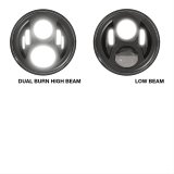 J. W. Speaker 8700 Evo 2 DOT-Compliant Dual Burn LED Headlights 554981 Headlight Assemblies, Headlights, Clear Lens, Gray Housing, Black Bezel, 12-24 V, Mounting Ring, Each thumbnail 3