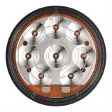 J. W. Speaker 234 DOT-Compliant SmartHeat LED Taillights 347814 Trailer Light, Turn Signal Lamp, 4 in., Heated Clear Lens, LED, Amber, Includes Pigtail, Each thumbnail 1