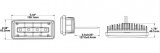 J. W. Speaker 6048 LED Auxiliary Lights 549691 Lights, LED, Fog Style, Rectangular, Clear Bulb and Lens, Black Housing, 9-18 V, Each thumbnail 4