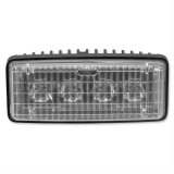 J. W. Speaker 6048 LED Auxiliary Lights 548631 Light, LED, Spot Beam, Flush Mount, 2 x 5 in. Rectangular, Clear, Aluminum, 12-24 V, Each thumbnail 2