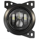 J. W. Speaker 95 LED Fog Lights 553741 Auxiliary Light, Harmonized Light, LED, RHT/LHT, 90mm Round, Clear, Aluminum, 12-24 V, Kenworth, Peterbilt, Each thumbnail 1