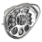 J. W. Speaker 8695 Adaptive 2 LED Headlights 555161 Headlight, LED, Diamond, Clear Lens, Gray Housing, Chrome Inner Bezel, Victory, Each thumbnail 1