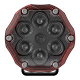 J. W. Speaker Trail 6 Flash Light Pods 0555363 Auxiliary Lights, Flash, LED, 12V, Aluminum, Black, 690 Lumens, Pair thumbnail 1