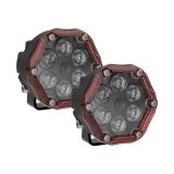 J. W. Speaker Trail 6 Flash Light Pods 0555363 Auxiliary Lights, Flash, LED, 12V, Aluminum, Black, 690 Lumens, Pair thumbnail 4