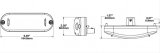J. W. Speaker 272 LED Side Turn Signal Lights 341801 Indicator, Light, Front, Rear, Amber Lens, Each thumbnail 2
