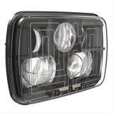 J. W. Speaker 8910 Evolution 2 LED Headlights 554481 Headlight Assemblies, Headlights, Rectangle, Clear Lens, Black Housing, Black Bezel, Each thumbnail 4