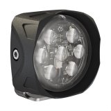 J. W. Speaker 4418 LED Work Lights 554873 Auxiliary Light, Light, LED, Trapezoid Beam, 3.5 in. Square, Clear, Aluminum, 12 V, Pair thumbnail 1