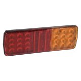 J. W. Speaker Model 267 Taillight Assemblies 0339711 Assemblies, 267, Stop/Tail/Turn Signal Lamp, LED Style, Low Profile, Rectangular, Plastic Housing, Black, Amber/Red Lens, Each thumbnail 1