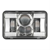 J. W. Speaker 8800 Evolution 2 LED Headlights 551391 Headlight Assemblies, Headlights, Rectangle, Clear Lens, Black Housing, Chrome Bezel, ECE Compliant, Each thumbnail 1