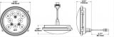 J. W. Speaker 8625 XD LED Work Lights 1501671 Auxiliary Light, Light, LED, Spot Beam, Panel Mount, 6 in. Round, Clear, Polycarbonate, 12-24 V, Each thumbnail 3