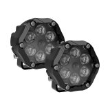 J. W. Speaker Trail 6 Pro Light Pods 0555373 Auxiliary Lights, Pro, LED, 12V, Aluminum, Black, 1,320 Lumens, Pair thumbnail 7