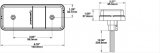J.W. Speaker Marker Light Assemblies 0338101 220-12-24V LED STT Bckup w/Refl thumbnail 5