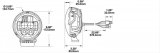 J. W. Speaker 8632 Evolution LED Headlights 551561 Headlight Assemblies, Model Evolution, LED, Clear Lens, Black Housing, 12-24 V Headlight, Each thumbnail 1