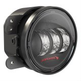 J. W. Speaker 6145 J2 Series LED Fog Lights 554573 Auxiliary Lights, Model J2, Fog, 4 in. Round, Black Die-Cast Aluminum Housing, Black Bezel, Polycarbonate Lens, Pair thumbnail 1