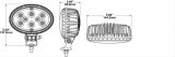 J. W. Speaker 735 LED Work Lights 1706571 Auxiliary Light, Light, LED, Spot Beam, 5 x 3 in. Oval, Clear, Aluminum, 12-24 V, Each thumbnail 2