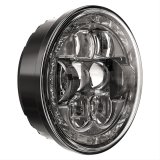 J. W. Speaker 8631 Evolution DOT/ECE-Compliant LED Headlights 551641 Headlight Assemblies, LED, Round, Clear Lens, Black Housing, Left Hand Traffic Beam, 5.750 in. Diameter, Each thumbnail 2