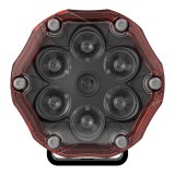 J. W. Speaker Replacement Lens Covers 8200553 Auxiliary Light Cover, Appearance Rings, Round, ABS Plastic, Red, 3.5 in. Diameter, Trail 6 Series, Pair thumbnail 1