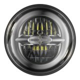 J. W. Speaker 8620 Reflector LED Headlights 0555931 Headlight, Model Reflector, Chrome Bezel, LED, Clear Lens, Aluminum Housing, Dark Chrome Face, Each thumbnail 1
