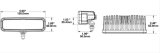 J. W. Speaker 791 LED Work Lights 1603511 Auxiliary Light, Driving Light, LED, 6 x 2 in. Rectangular, Clear, Aluminum, 12-24 V, Each thumbnail 6