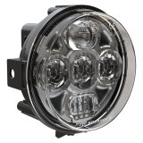 J. W. Speaker 8415 Evolution LED Headlights 552031 Headlight Assemblies, LED, Round, Clear Lens, Black Housing, Polycarbonate Housing and Adjustable Mount, 4.50 in. Diameter, Each thumbnail 1