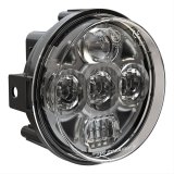 J. W. Speaker 8415 Evolution LED Headlights 551761 Headlight Assemblies, LED, Round, Clear Lens, Black Housing, Xenoy Housing and Fixed Panel Mounting, 4.50 in. Diameter, Each thumbnail 1
