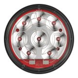 J. W. Speaker 234 DOT-Compliant LED Taillights 347861 Trailer Light, Stop/Tail/Turn Lamp, 4 in., Non-Heated Clear Lens, LED, Red, Each thumbnail 1