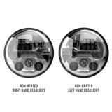 J.W. Speaker Headlight Assemblies 0558243 Headlight, EVO3, 12V ECE LHT CHROME, KIT thumbnail 3
