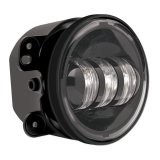 J. W. Speaker 6145 J2 Series LED Fog Lights 0557983 Auxiliary Lights, Model J2, Fog, 4 in. Round, Black Aluminum Housing, Black Bezel, Polycarbonate Lens, Jeep JL,Pair thumbnail 1