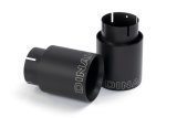 Dinan Free Flow Stainless Exhaust Systems D660-0091-BLK Exhaust, Flow, Rear Axle Back, Steel, Two Rear Outlets, Black Ceramic Tips, BMW, Kit thumbnail 3
