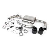 Dinan Free Flow Stainless Exhaust Systems D660-0083-BLK Systems, Stainless, Rear Axle-back, Single In/Dual Out, Steel, Natural, Split Rear Exit, Black Tips, Mini, 2.0L, Kit thumbnail 4