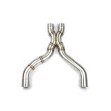 Dinan High-Flow X-Pipes D660-0081 Crossover Pipes, Resonator Delete, X-Pipe, Stainless Steel, Natural, 80mm Diameter, BMW, Kit thumbnail 2