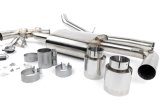 Dinan Free Flow Stainless Exhaust Systems D660-0084 Systems, Stainless, Rear Axle-back, Single In/Dual Out, Steel, Natural, Split Rear Exit, Polished Tips, Mini, 2.0L, Kit thumbnail 2