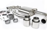 Dinan Free Flow Stainless Exhaust Systems D660-0083 Systems, Stainless, Rear Axle-back, Single In/Dual Out, Steel, Natural, Split Rear Exit, Polished Tips, Mini, 2.0L, Kit thumbnail 2