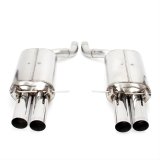 Dinan Free Flow Stainless Exhaust Systems for 2006-2010 M5 - D660-0009A Exhaust, Flow, Rear Axle Back, Steel, Four Rear Outlets, BMW, 5.0L, Kit thumbnail 1