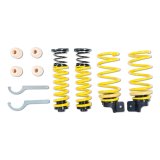 ST Suspensions Adjustable Lowering Springs 27325094 Springs, Height, Front and Rear, Yellow Powdercoated, Use with Factory Dampers, Mercedes-Benz, Kit thumbnail 3