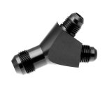 Redhorse Performance 930 Series Y-Blocks 930-10-08-2 Fuel Block, Y-Type, Aluminum, Black Anodized, Male -10 AN Inlet, Male -8 AN Outlets, Each thumbnail 2
